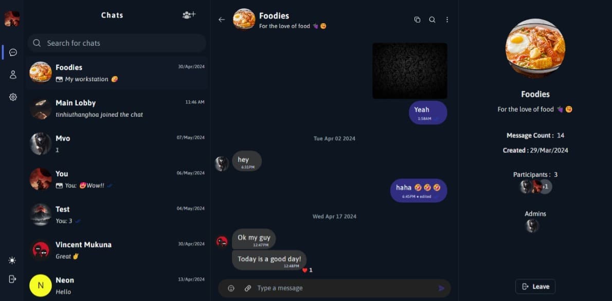 Vchat project preview